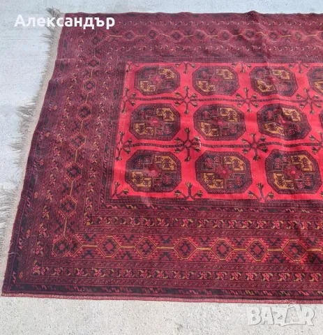 КИЛИМ Kunduz АФГАНИСТАНСКИ МАУРИ, снимка 4 - Килими - 47389323