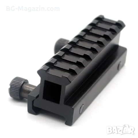 Повдигащ адаптер пикатини стойка уивър база за ловна въздушна пушка еърсофт оръжие сачми гладкоцевна, снимка 3 - Оборудване и аксесоари за оръжия - 51092292