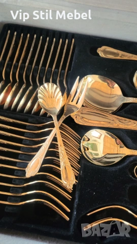 Прибори за хранене Solingen 24k позлата , снимка 9 - Прибори за хранене, готвене и сервиране - 53364605