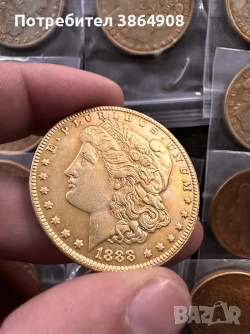 Реплики на Морган Долар (Нови) 28 броя, снимка 2 - Нумизматика и бонистика - 49808696