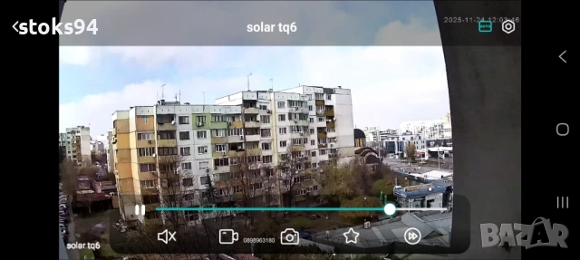 WiFi PTZ IP безжична соларна камера tq6, вградена батерия, SD карта - 64GB, PIR детектор за движение, снимка 12 - Други - 52571144