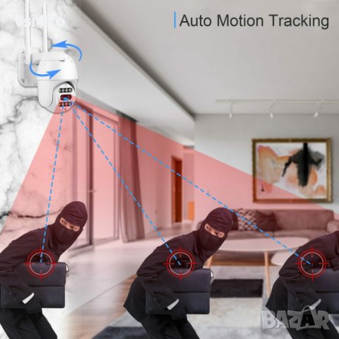 Външна Wi Fi камера с две лещи и оптичен зуум IP66, снимка 6 - Други - 37901940