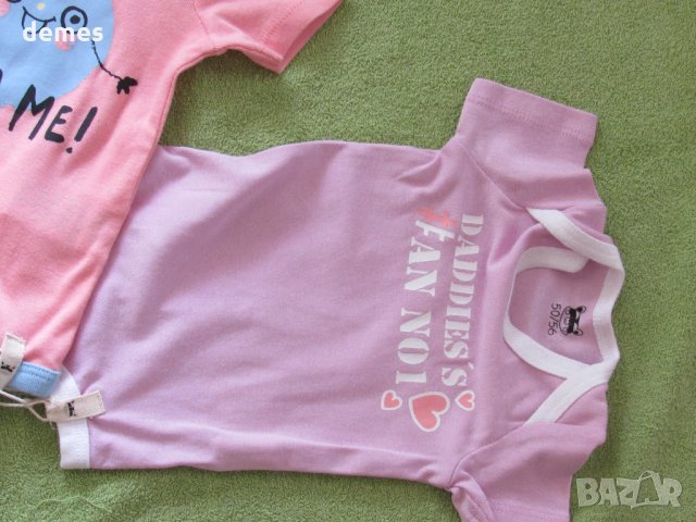  Сет от три броя бебешко боди за момиче размер 50/56, ново, снимка 7 - Бодита за бебе - 28766568