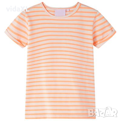 Детска тениска, неоново оранжева, 128(SKU:10942, снимка 1 - Детски тениски и потници - 44905575