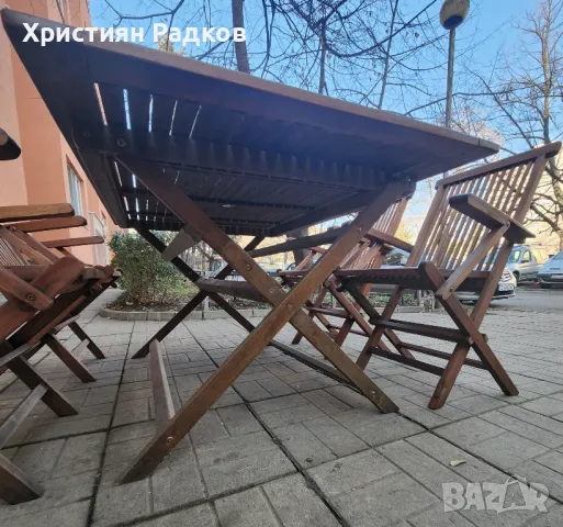 Комплект градински столове и маса, снимка 4 - Градински мебели, декорация  - 48916566