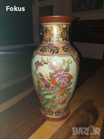 Сатцума Satsuma Стара китайска ваза порцелан