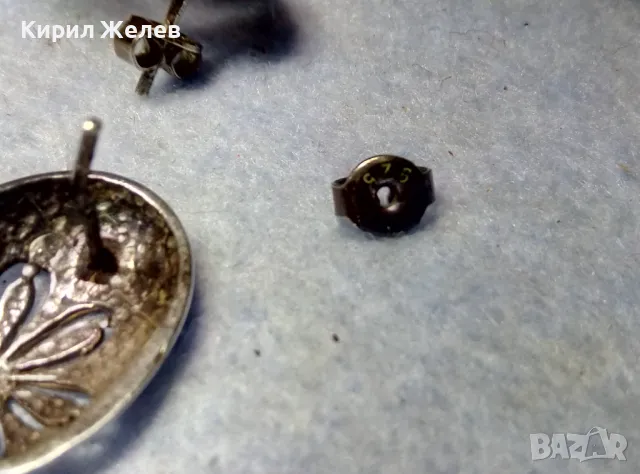 ЧУДЕСНИ АЖУРНИ ФЛОРАЛНИ СРЕБЪРНИ ОБЕЦИ ОКСИДИРАНО СРЕБРО 925 ХУДОЖЕСТВЕНА БИЖУТЕРСКА ИЗРАБОТКА 33982, снимка 3 - Обеци - 50056483