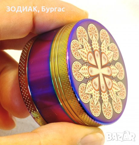 Нов Стоманен ГРИНДЕР - 3 части Мандала Дизайн, снимка 2 - Други - 27496139