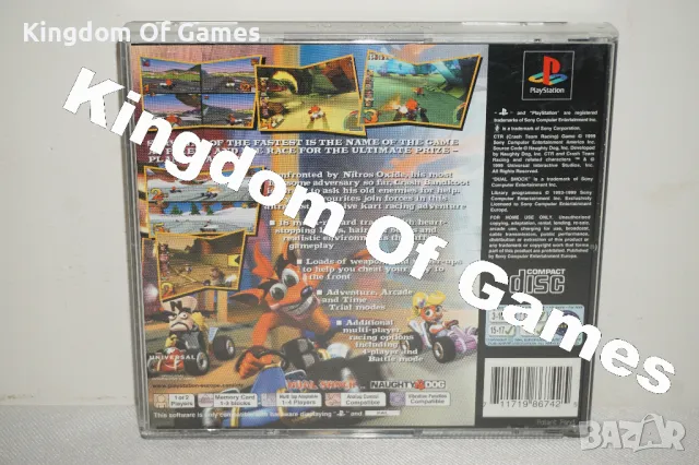 Игра за PS1 Crash Team Racing ТЕСТВАНА И РАБОТЕЩА , снимка 2 - Игри за PlayStation - 50095153