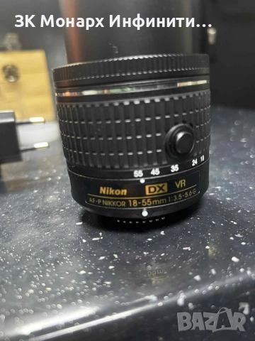 Фотоапарат Nikon D3500 с Обектив Nikon 18-55mm DX VR AF-P f3.5-5.6, снимка 12 - Фотоапарати - 52149474