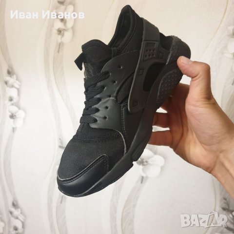  МАРАТОНКИ NIKE AIR HUARACHE BLACK  номер 37, снимка 4 - Маратонки - 40792391