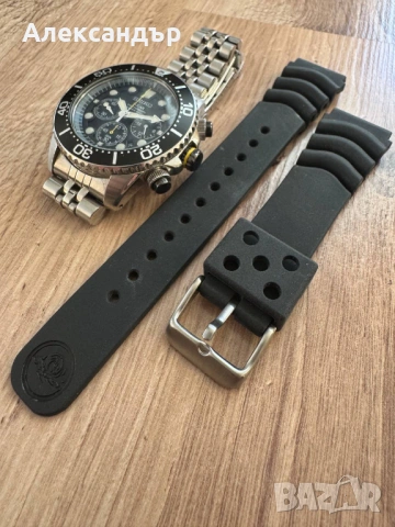 Seiko Solar Chronograph Diver’s 200 m, снимка 7 - Мъжки - 53184720