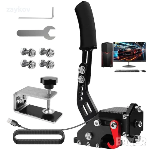 Ръчна спирачка, PC, тиха, с арматури, USB, регулируем дизайн, снимка 1