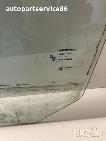 Предно ляво стъкло на прозореца за врата за Jeep Compass 2.2 CRD (2011), снимка 2 - Части - 53603948