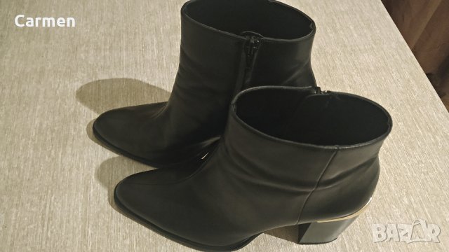 ZARA боти от естествена кожа, снимка 10 - Дамски боти - 32539590