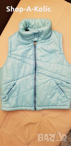 90s Jeans De CHRISTIAN LACROIX Turquoise Blue Vest, снимка 1