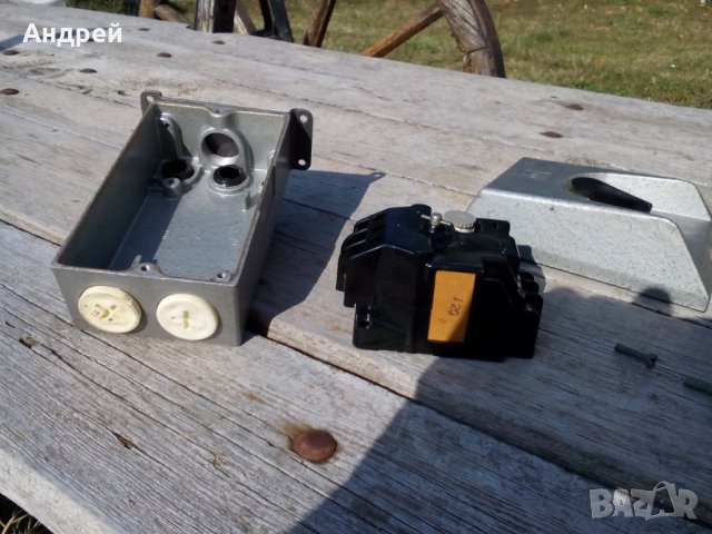 Стар електрически шалтер,прекъсвач #2, снимка 6 - Антикварни и старинни предмети - 27033096