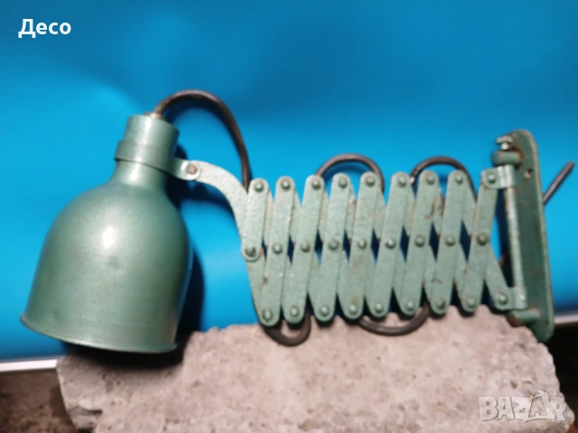 Стара индустриална настолна лампа., снимка 5 - Други ценни предмети - 53486787