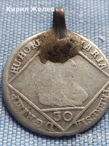 Сребърна монета 30 кройцера 1770г. Мария Терезия Виена Австрия 25226, снимка 4 - Нумизматика и бонистика - 42983611