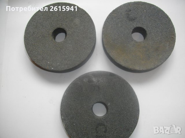 Български-ф100мм-Нов Камък-Шлифовъчен-За Шмиргел-Сив, снимка 1