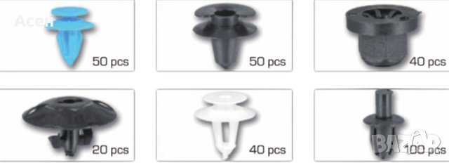Комплект пластмасови щипки за автомобилиNISSAN,MERCEDES,Opel,PEUGEOT, снимка 3 - Автотапицерски - 37994926