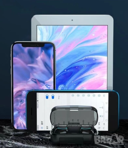 Безжични Bluetooth слушалки с LED цифров дисплей  