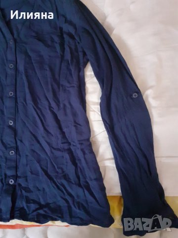 Елегантна синя риза , снимка 3 - Ризи - 28361881