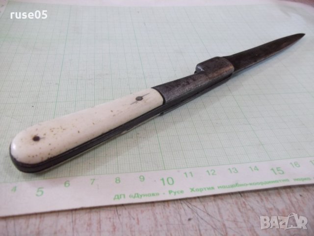 Нож сгъваем "59 SAUVAGNAT GARANTI" с костни чирени, снимка 7 - Други ценни предмети - 27908161