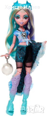Кукла Monster High Lagoona Blue с гардероб с 15 изненадващи модни аксесоара, снимка 3 - Кукли - 43972365