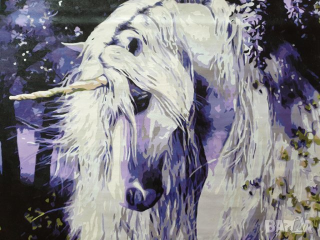 Картина рисувана акрил 40-50см еднорог 