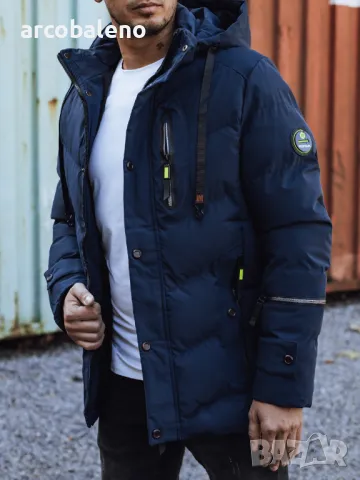 Мъжко ватирано зимно яке, 4цвята , снимка 11 - Якета - 47466651