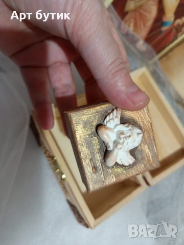 Арт комплект в бароков стил за Св.Кръщение, модел “Исус Христос“ , снимка 12 - Декорация - 52739519