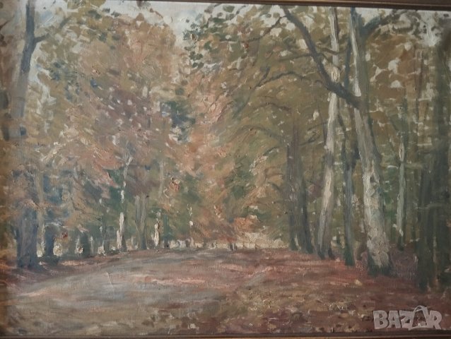 Стара картина-горски пейзаж