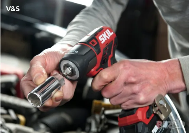 Ударен акумулаторен винтоверт SKIL SD1E228001, 12 V, Безчетков мотор, Компактен 2500 об./мин., 140 N, снимка 5 - Винтоверти - 48225760