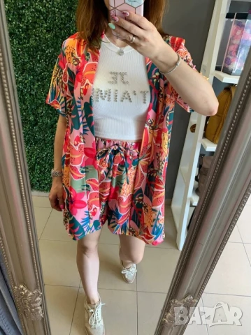 дамски комплект риза и панталонки , снимка 7 - Комплекти - 50873993