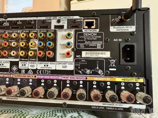 Denon AVR-X6200W, снимка 2 - Ресийвъри, усилватели, смесителни пултове - 49394263