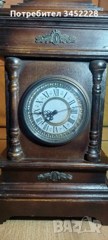 часовник настолен кварцов дърво за ценители , снимка 8 - Антикварни и старинни предмети - 53396516