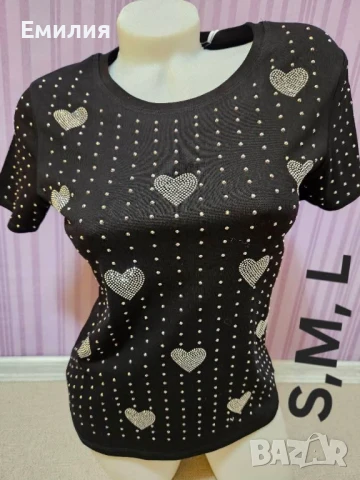 Тениски с камъни , снимка 2 - Тениски - 51315099