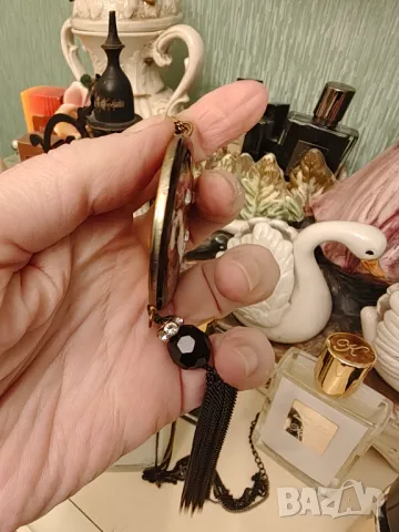 toledo damascene огърлица злато сребро ,шпинел, снимка 3 - Колиета, медальони, синджири - 49743875