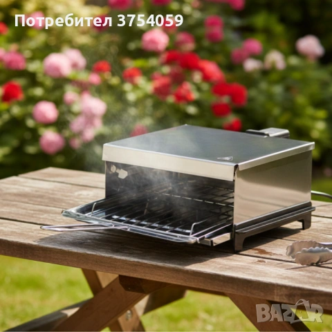 Бездимна електрическа скара Voltz OV51015P – 1200W мощност, незалепващо покритие и удобно готвене у , снимка 6 - Скари - 53075970