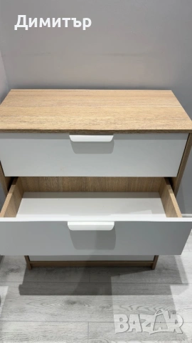 Скрин бяло и дървесно НОВО, снимка 3 - Скринове - 53339893