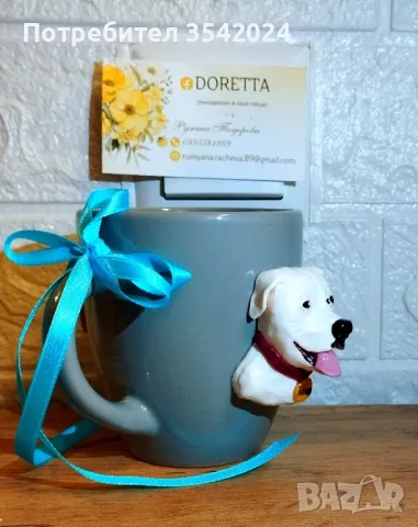 Чаши с декорация от полимерна глина , снимка 9 - Ръчно изработени сувенири - 48040785