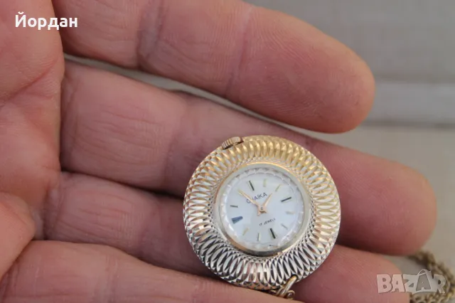 СССР дамски часовник ''Чайка'' медальон /17 камъка/, снимка 13 - Дамски - 48381882