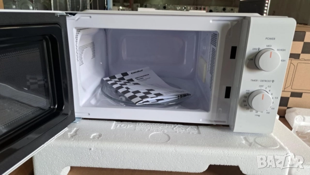 Микровълнова фурна Comfee с 5 нива на мощност, 20 L, 700 W, Бяла, Механично управление, снимка 3 - Микровълнови - 51505163