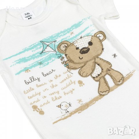 Памучно бебешко боди, Teddy Bears, 6 - 12 м, Многоцветно, снимка 2 - Други - 39681225