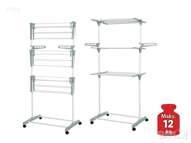 Сушилник за дрехи тип кула, снимка 2 - Други стоки за дома - 50754413