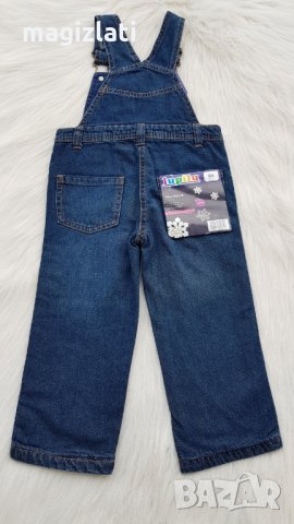 Нов дънков гащеризон 12-18 месеца, снимка 2 - Бебешки гащеризони - 32241110