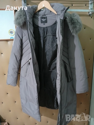 Топло зимно яке в комплект с чанта, снимка 4 - Якета - 52723470