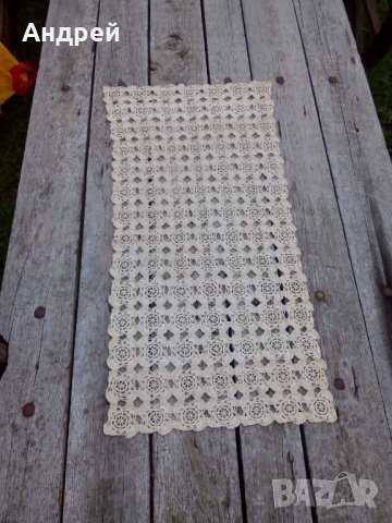 Стара плетена покривка #11, снимка 2 - Антикварни и старинни предмети - 28935988