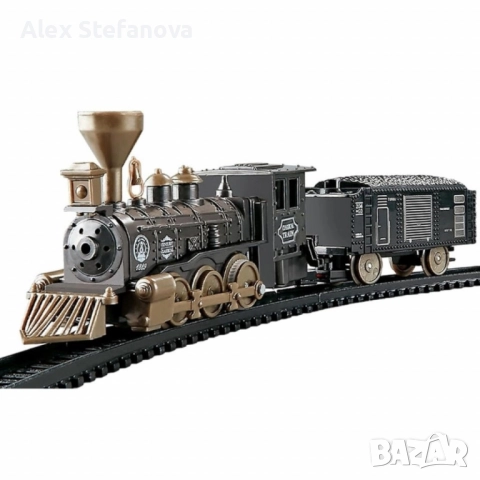 Класически ретро влак с релси - 16 части, снимка 4 - Коли, камиони, мотори, писти - 52837354